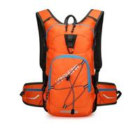 PORRASSO Hiking Backpack 18L Waterproof Rucksack Daypack Lightweight Backpack for Women Men Camping Trekking Cycling Climbing Outdoor Sports Orange
