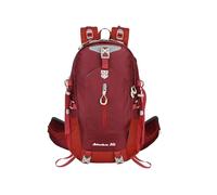 PORRASSO Hiking Backpack 30L Waterproof Rucksack Large Camping Daypack Breathable Durable Nylon Backpack for Women Men Travel Outdoor Sports Red