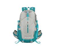 PORRASSO Hiking Backpack 30L Waterproof Rucksack Large Camping Daypack Breathable Durable Nylon Backpack for Women Men Travel Outdoor Sports Grey Blue