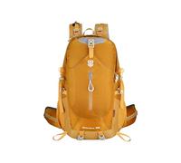 PORRASSO Hiking Backpack 40L Waterproof Rucksack Large Camping Daypack Durable Nylon Backpack for Women Men Travel Outdoor Sports Yellow