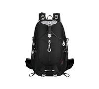 PORRASSO Hiking Backpack 40L Waterproof Rucksack Large Camping Daypack Durable Nylon Backpack for Women Men Travel Outdoor Sports Black