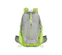 PORRASSO Hiking Backpack 40L Waterproof Rucksack Large Camping Daypack Durable Nylon Backpack for Women Men Travel Outdoor Sports Grey Green