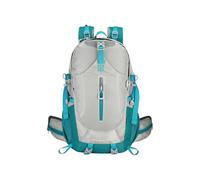 PORRASSO Hiking Backpack 40L Waterproof Rucksack Large Camping Daypack Durable Nylon Backpack for Women Men Travel Outdoor Sports Grey Blue