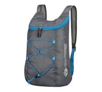 PORRASSO Hiking Backpack Foldable Daypack 18L Waterproof Rucksack Lightweight Backpack for Women Men Camping Cycling Outdoor Sports Grey