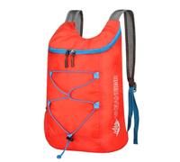 PORRASSO Hiking Backpack Foldable Daypack 18L Waterproof Rucksack Lightweight Backpack for Women Men Camping Cycling Outdoor Sports Red