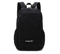 PORRASSO Hiking Backpack Foldable Daypack 25L Rucksack Lightweight Waterproof Backpack for Women Men Travel Climbing Outdoor Sports Daily Use Black
