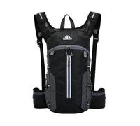 PORRASSO Hiking Backpack Foldable Rucksack Breathable Daypack Lightweight Cycling Backpack Hydration Pack for Women Men Climbing Outdoor Sports Black