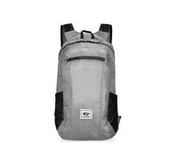 PORRASSO Hiking Backpack Foldable Waterproof Daypack 20L Lightweight Rucksack Backpack for Women Men Camping Trekking Cycling Climbing Outdoor Sports Light Grey
