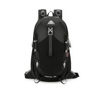 PORRASSO Hiking Backpack Trekking Rucksack Outdoor Daypack 25/35 L Waterproof Durable Nylon Backpack for Women Men Camping Walking Climbing Travel Outdoor Sports Black B