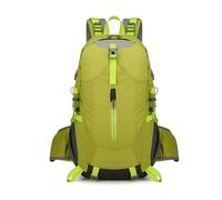 PORRASSO Hiking Backpack Waterproof 40L Rucksack Daypack Durable Lightweight Backpack Reflective Bag for Women Men Trekking Camping Walking Climbing Travel Outdoor Sports Green