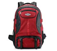 PORRASSO Hiking Backpack Waterproof 50/65/85 L Rucksack Trekking Durable Backpack for Women Men Camping Climbing Travel Outdoor Sports Red C