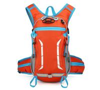 PORRASSO Hiking Backpack Waterproof Daypack 18L Rucksack Lightweight Breathable Backpack for Women Men Trekking Cycling Climbing Outdoor Sports Orange