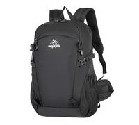 PORRASSO Hiking Backpack Waterproof Rucksack 33L Daypack Durable Nylon Backpack for Women Men Camping Climbing Travel Outdoor Sports Black