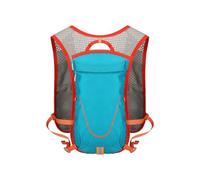 PORRASSO Hydration Backpack Lightweight Outdoor Sport Backpack Reflective Rucksack Breathable Mesh Daypack for Hiking Camping Cycling Blue