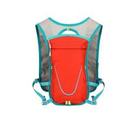 PORRASSO Hydration Backpack Lightweight Outdoor Sport Backpack Reflective Rucksack Breathable Mesh Daypack for Hiking Camping Cycling Red
