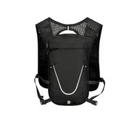 PORRASSO Hydration Backpack Lightweight Outdoor Sport Backpack Reflective Rucksack Breathable Mesh Daypack for Hiking Camping Cycling Black