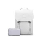 PORRASSO Laptop Backpack Women Daypack Rucksack for 15.6 Inch Laptop with Luggage Strap Storage Bag Business Waterproof Bookbag Travel Knapsack White B