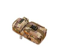 PORRASSO Large Pencil Case Portable Waterproof Creative Storage Bag Pencil Case Camouflage Multiple Pockets for Students Boys School - Desert Camouflage
