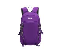 PORRASSO Lightweight Hiking Backpack Water Resistant Oxford Daypack with Reflective Detail & Trekking Pole Loops Rucksack Multi Pocket Travel Backpack for Walking Cycling Short Trip Purple