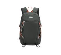 PORRASSO Lightweight Hiking Backpack Water Resistant Oxford Daypack with Reflective Detail & Trekking Pole Loops Rucksack Multi Pocket Travel Backpack for Walking Cycling Short Trip Dark Green