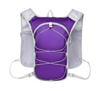 PORRASSO Lightweight Hydration Backpack Reflective Running Cycling Daypack Waterproof Outdoor Sports Backpack Purple