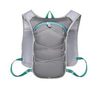 PORRASSO Lightweight Hydration Backpack Reflective Running Cycling Daypack Waterproof Outdoor Sports Backpack Grey