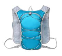 PORRASSO Lightweight Hydration Backpack Reflective Running Cycling Daypack Waterproof Outdoor Sports Backpack Lake Blue