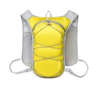 PORRASSO Lightweight Hydration Backpack Reflective Running Cycling Daypack Waterproof Outdoor Sports Backpack Yellow