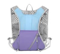 PORRASSO Lightweight Hydration Backpack Reflective Running Cycling Daypack Waterproof Outdoor Sports Backpack for Hiking Camping Fitness Blue Purple