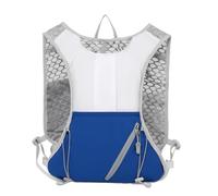 PORRASSO Lightweight Hydration Backpack Reflective Running Cycling Daypack Waterproof Outdoor Sports Backpack for Hiking Camping Fitness White Blue