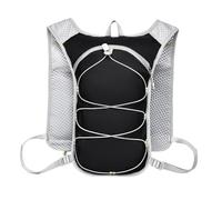 PORRASSO Lightweight Hydration Backpack Reflective Running Cycling Daypack Waterproof Outdoor Sports Backpack Black