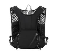 PORRASSO Lightweight Hydration Backpack Reflective Running Cycling Daypack Waterproof Outdoor Sports Backpack for Hiking Camping Fitness Black