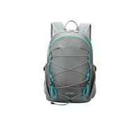 PORRASSO Lightweight Outdoor Backpack Water Resistant Nylon Daypack 25L Breathable Backpack with Hydration Compartment for Hiking Travel Daily Use Grey