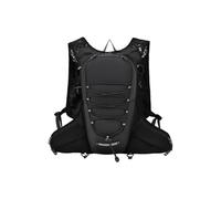 PORRASSO Outdoor Backpack Lightweight Rucksack Waterproof Daypack Reflective Running Vest Backpack with Hydration Compartment for Sport Travel Black