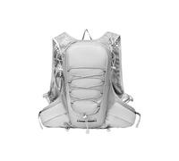 PORRASSO Outdoor Backpack Lightweight Rucksack Waterproof Daypack Reflective Running Vest Backpack with Hydration Compartment for Sport Travel Grey