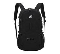 PORRASSO Outdoor Hiking Backpack 40L Waterproof Camping Daypack Large Rucksack Nylon Backpack for Women Men Travel Trekking Climbing Black
