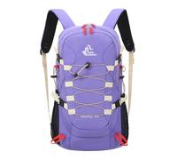 PORRASSO Outdoor Hiking Backpack 40L Waterproof Camping Daypack Large Rucksack Nylon Backpack for Women Men Travel Trekking Climbing Purple