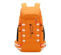 PORRASSO Outdoor Hiking Backpack 40L Waterproof Daypack Large Camping Rucksack Lightweight Nylon Backpack for Women Men Travel Trekking Climbing Orange