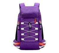 PORRASSO Outdoor Hiking Backpack 40L Waterproof Daypack Large Camping Rucksack Lightweight Nylon Backpack for Women Men Travel Trekking Climbing Purple