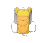 PORRASSO Outdoor Hydration Backpack Lightweight Running Backpack Reflective Rucksack Breathable Mesh Daypack for Hiking Camping Cycling Yellow