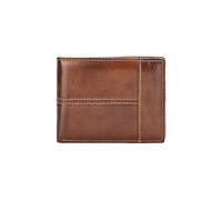 PORRASSO RFID Blocking Wallet Men's Vintage Cowhide Wallet Large Capacity Bifold Wallet with Multi Card Slots Coin Purse Change Pouch