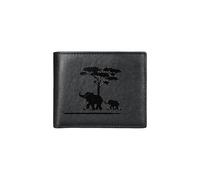 PORRASSO RFID Blocking Wallet Men's Vintage Cowhide Wallet Large Capacity Bifold Wallet with Multi Card Slots Coin Purse Change Pouch