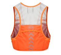 PORRASSO Running Vest Reflective Hydration Vest Backpack Lightweight Breathable Hydration Pack Backpack Adjustable for Men Women Trail Running Marathon Orange