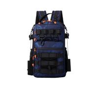 PORRASSO Tactical Military Backpack Waterproof Outdoor Hiking Men Women | 3-in-1 convertible rucksack detachable straps external rod holders durable breathable daypack commuters travellers,Blue