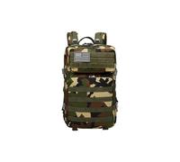 PORRASSO Tactical Outdoor Backpack 45L Large Military Backpack Molle Waterproof Rucksack 3 Day Bug Out Bag for Hiking Camping Travel Jungle Camo A