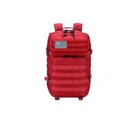 PORRASSO Tactical Outdoor Backpack 45L Large Military Backpack Molle Waterproof Rucksack 3 Day Bug Out Bag for Hiking Camping Travel Red