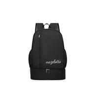 PORRASSO Travel Backpack Waterproof Daypack Gym Bag Rucksack with Independent Shoe Compartment Backpack for Women Men Swimming Fitness Black A