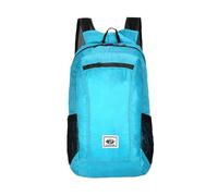 PORRASSO Ultralight Backpack Foldable Daypack Waterproof Rucksack Hiking Backpack for Women Men Camping Trekking Cycling Climbing Outdoor Sports Lake Blue