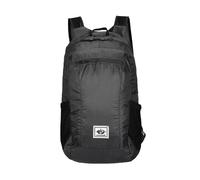 PORRASSO Ultralight Backpack Foldable Daypack Waterproof Rucksack Hiking Backpack for Women Men Camping Trekking Cycling Climbing Outdoor Sports Black