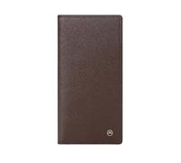 PORRASSO Wallet Men's RFID Blocking Wallet PU Card Holder Long Wallet with 5 Card Slots Brown